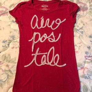Red aero postale shirt